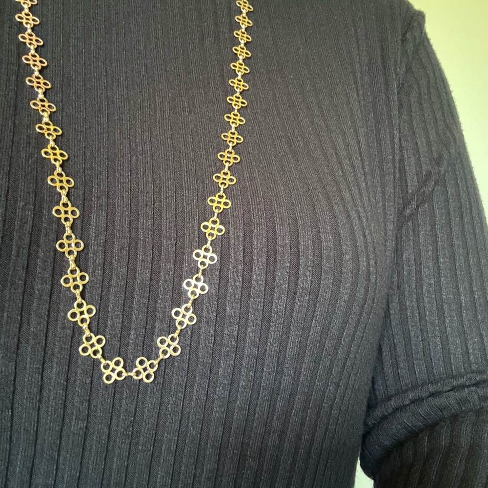 Tory Burch logo necklace